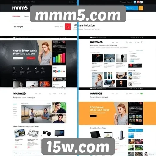 Evolução do design do site mmm5.com ao longo do tempo